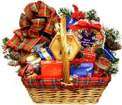 Deluxe holiday gift baskets from www.giftbasketvillage.com