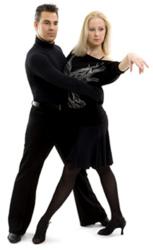 Metropolitan Ballroom's part-owner and instructor, Clement Joly and his partner Tatiana Kazakova
