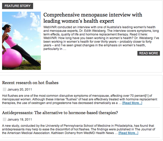 ‘New Menopause Research’ Site Reveals Top Ten Secrets to Surviving