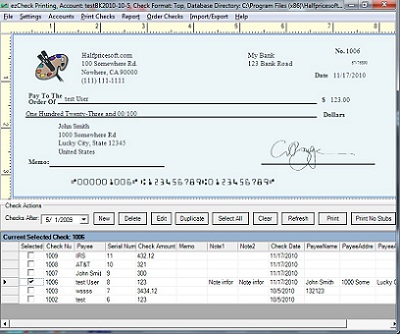 print my own checks free software