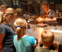 Kids explore at The Corning Museum of Glass