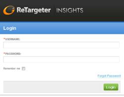 Screenshot of ReTargeter Insights