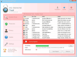 MS Removal Tool's Interface