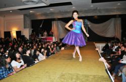 Roxy’s Bridal convertible Quince dress modeled at the Quince expo held March.