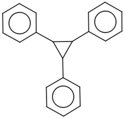 Chemical structure of (2,3-diphenylcyclopropyl)benzene