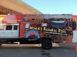 EcoRoamer wrapped with Infinite Monkeys logo