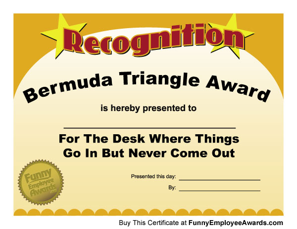 funny office signs. funny award certificates.