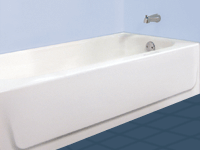 Walk in tub modification works well instead of a full tub to shower conversion for handicap persons and adults.