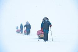 The explorers on the Arctic Ocean