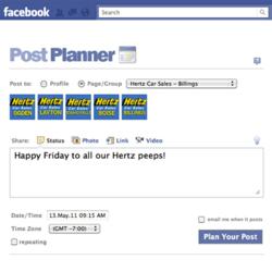 Post Planner Facebook application