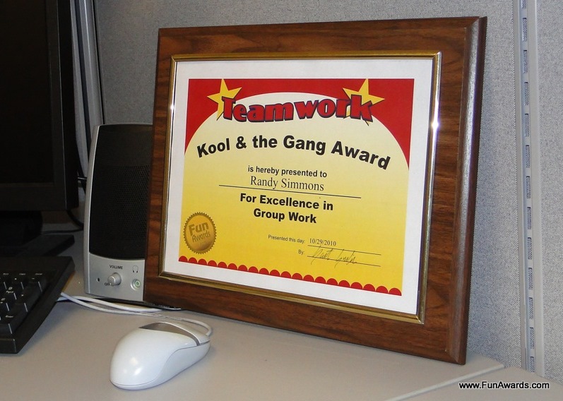 funny awards. Funny Awards for Employees