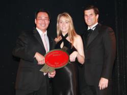 City of Addison, Mayor Joe Chow presents Consumers' Choice Award to Kevin & Katie Miller of TexasLending.com