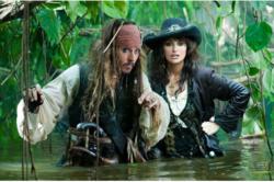 Johnny Depp and Penelope Cruz from Pirates of the Caribbean