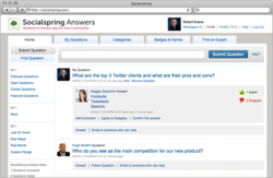 Socialspring Answers main questions and answers stream.