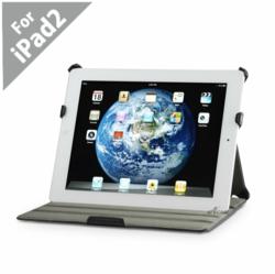 Acase iPad 2 High Quality Premium Slim Leather Case Folio with built-in Stand for Apple iPad 2 2nd Generation - 16GB, 32GB, 64GB, WiFi and WiFi +3G (Black)