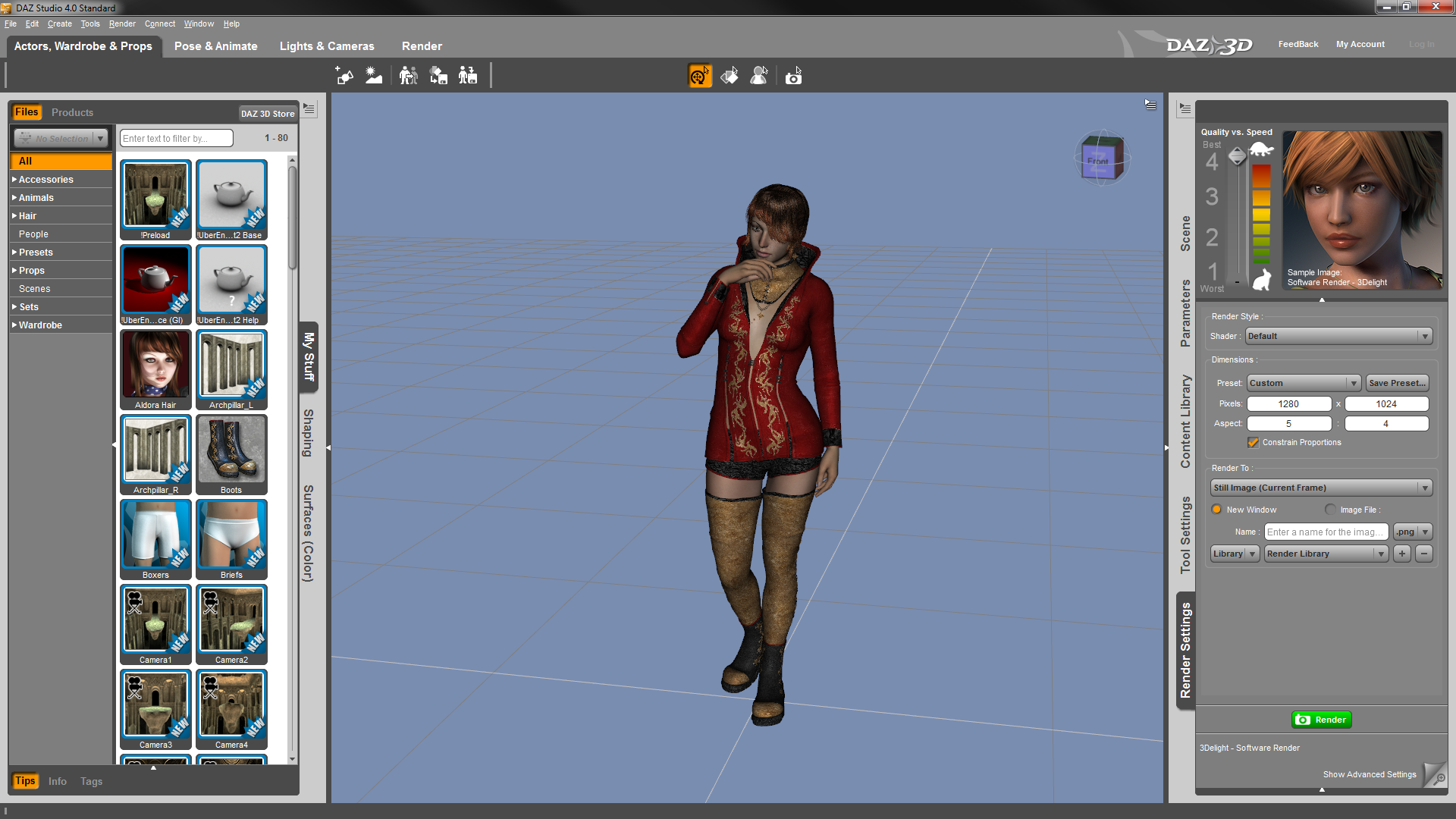 daz studio render animation