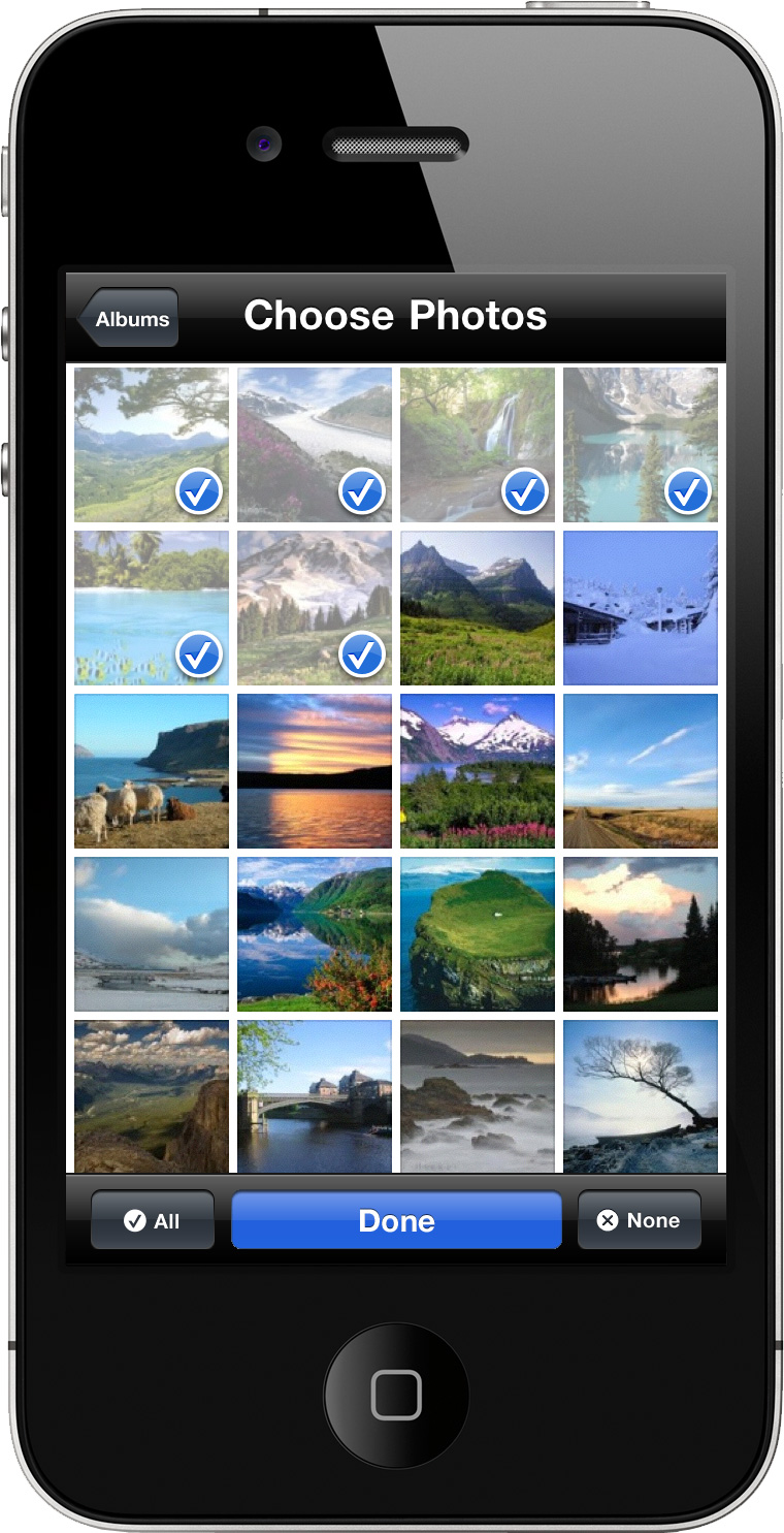 select all in photo exif app