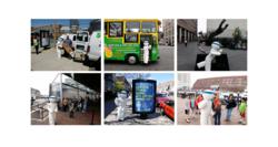The GymIt mascot has been spotted all over Boston.