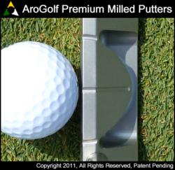 AroGolf iON1 Face Balanced putter featuring a patent pending alignment design
