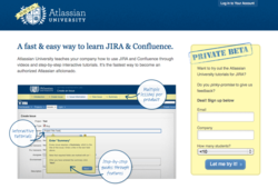 Atlassian University online self-paced tutorials