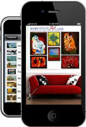 overstockArt.com iPhone App - View Art in Room