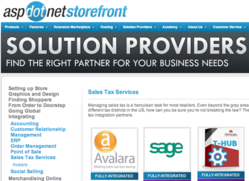 AspDotNetStorefront e-commerce solution provider directory.