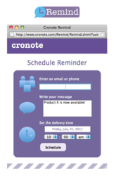 Cronote Remind Button and Widget