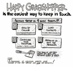 Happy Grasshopper's email marketing service is the easiest way to keep in touch.