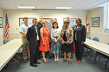 TCM representative with Tuscaloosa administrators