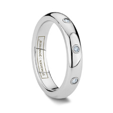 3 Diamond Women's Tungsten Wedding Band: the BELLA