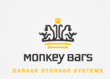 Monkey Bars provides a cost effective solution to the garage storage problems that face the everyday homeowner.