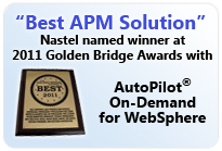 Nastel Selected as 2011 Golden Bridge Award Winner for Best APM Solution