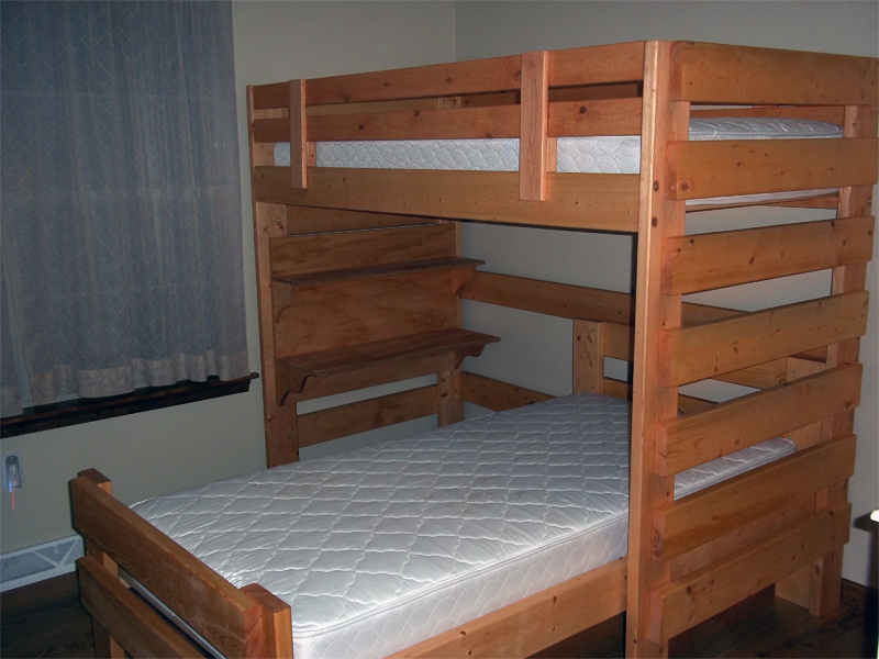 woodworking plans for l shaped bunk beds