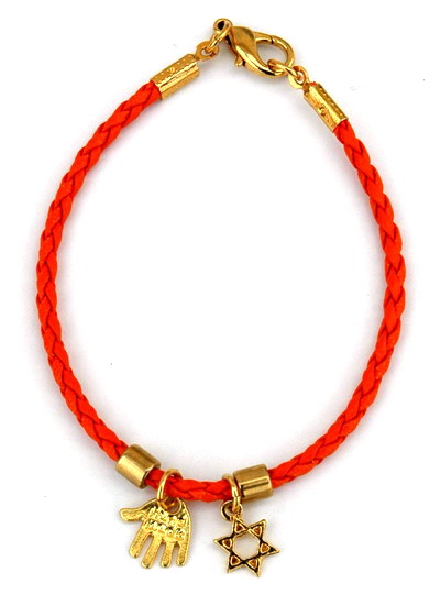 Hamsa  String Bracelet on Kabbalah Red String Bracelet With Hamsa And Star Of David