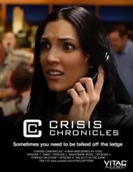 Movie Poster depicting logo and image from VITAC's web series "Crisis Chronicles"