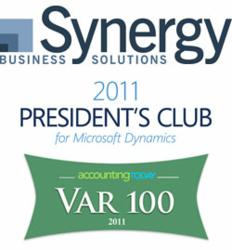 Microsoft President's Club 2011 and Accounting Today Top 100 VAR