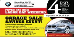 Announcing The Bay Area Bmw Lease Garage Sale On Labor Day Weekend