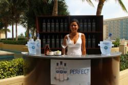 Monique Peterson on set during filming of the Perfect Vodka Signature Cocktail Mini-series.