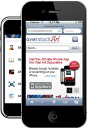 overstockArt.com's new mobile site - Innovative shopping experience for the on-the-go decorator