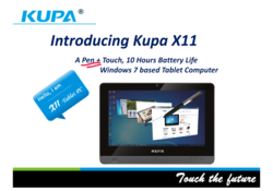 Kupa X11 Microsoft Windows8 tablet computer tabletpc HTC Acer Windows Enterprise Business spc sharepoint