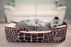 P.L.A.Y. Kalahari Lounge Bed in Brown Giraffe/Sangria. Photo by: J.Nichole Smith, www.dane-dane.com