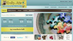 Crafty Attic offers daily deals on handmade goods, craft supplies, and vintage findings