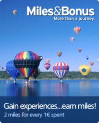 Earn 2 miles for every EURO spent on tours or transfers.