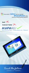 Kupa X11 Ipad Android Microsoft Windows8 tablet computer tabletpc HTC Acer Windows Enterprise Business spc sharepoint