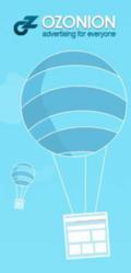 Ozonion logo with hot air baloon
