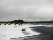 Clarke installed a reflective roof surface to maximize efficiency of the new solar rooftop project.