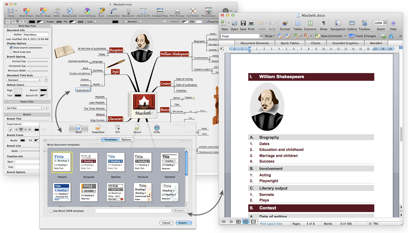 Free Concept Map Template Microsoft Word