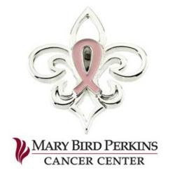 Fleur de Lis Breast Cancer Lapel Pin