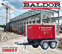 baldor generator, baldor towable generator, baldor tow behind generator