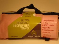 outgo, pink towel, breast cancer awareness, national breast cancer foundation